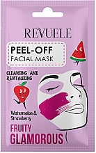 Парфумерія, косметика Маска-плівка для обличчя "Кавун і полуниця" - Revuele Fruity Glamorous Peel-off Facial Mask With Watermelon&Strawberry