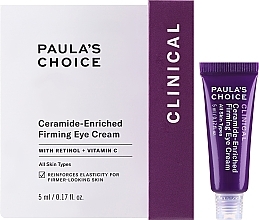 Парфумерія, косметика Крем для шкіри навколо очей з керамідами - Paula's Choice Clinical Ceramide-Enriched Firming Eye Cream Travel Size