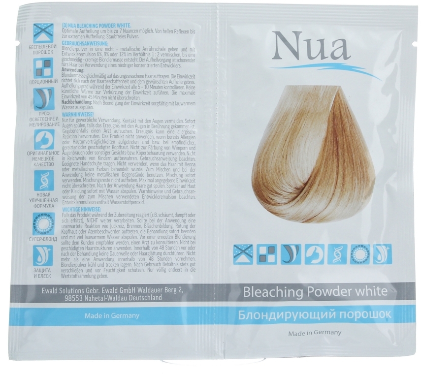 Блондуючий порошок - Nua Bleaching White