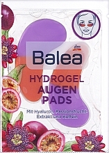 Гідрогелеві патчі під очі "Гіалуронова кислота, екстракт маракуї та кофеїн" - Balea Hyaluron, Passionsfrucht-Extrakt And Koffein Augenpads — фото N2