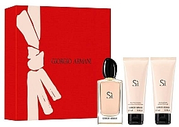 Духи, Парфюмерия, косметика Giorgio Armani Si - Набор (edp/100 ml + b/lot/75 ml + show/gel/75 ml)