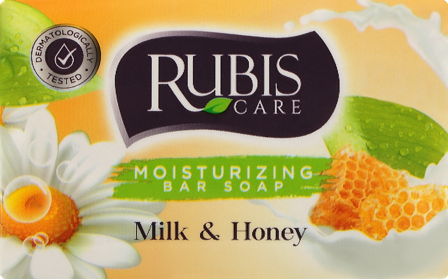Мыло "Молоко и мед" в бумажной упаковке - Rubis Care Milk & Honey Moisturizing Bar Soap — фото N1