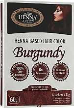 Парфумерія, косметика Фарба для волосся Бургунд - Indian Henna Salon Based Hair Colour Burgundy