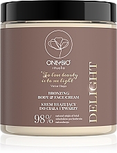 Бронзувальний крем для тіла та обличчя - Only Bio Ritualia Delight Bronzing Body & Face Cream — фото N1