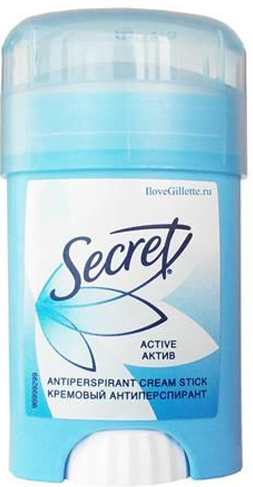 Кремовый дезодорант-антиперспирант "Актив" - Secret Antiperspirant Cream Stick Active — фото N1