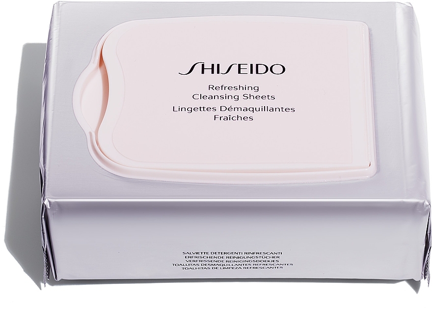 Салфетки для лица освежающие - Shiseido Skincare Global Refreshing Cleansing Sheets 