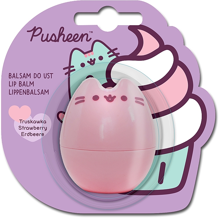 Бальзам для губ с ароматом клубники - Pusheen — фото N1