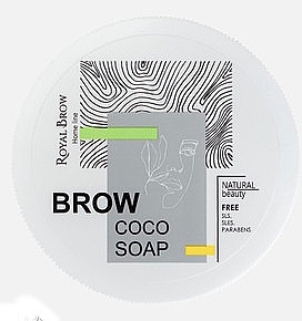 Мыло-фиксатор для бровей с экстрактом кокоса - Royal Brow Soap