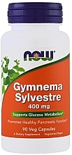Пищевая добавка "Экстракт Джимнема Сильвестра", 400 мг - Now Foods Gymnema Sylvestre Veg Capsules — фото N1