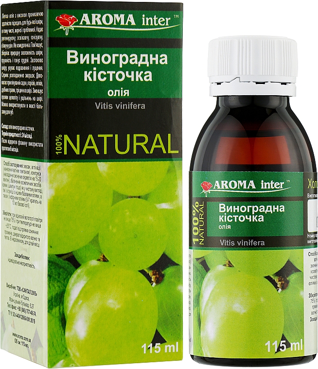 Олія для тіла, з кісточок винограду  - Aroma Inter — фото N2