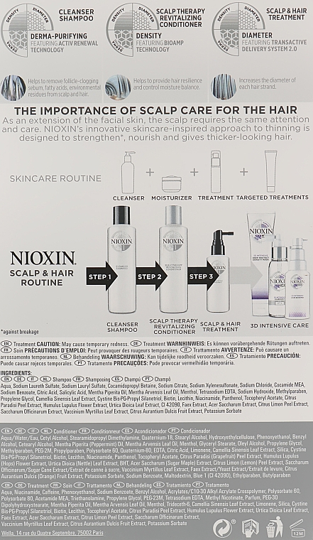 Набір - Nioxin Hair System 1 Kit (shm/150ml + cond/150ml + mask/50ml) — фото N3