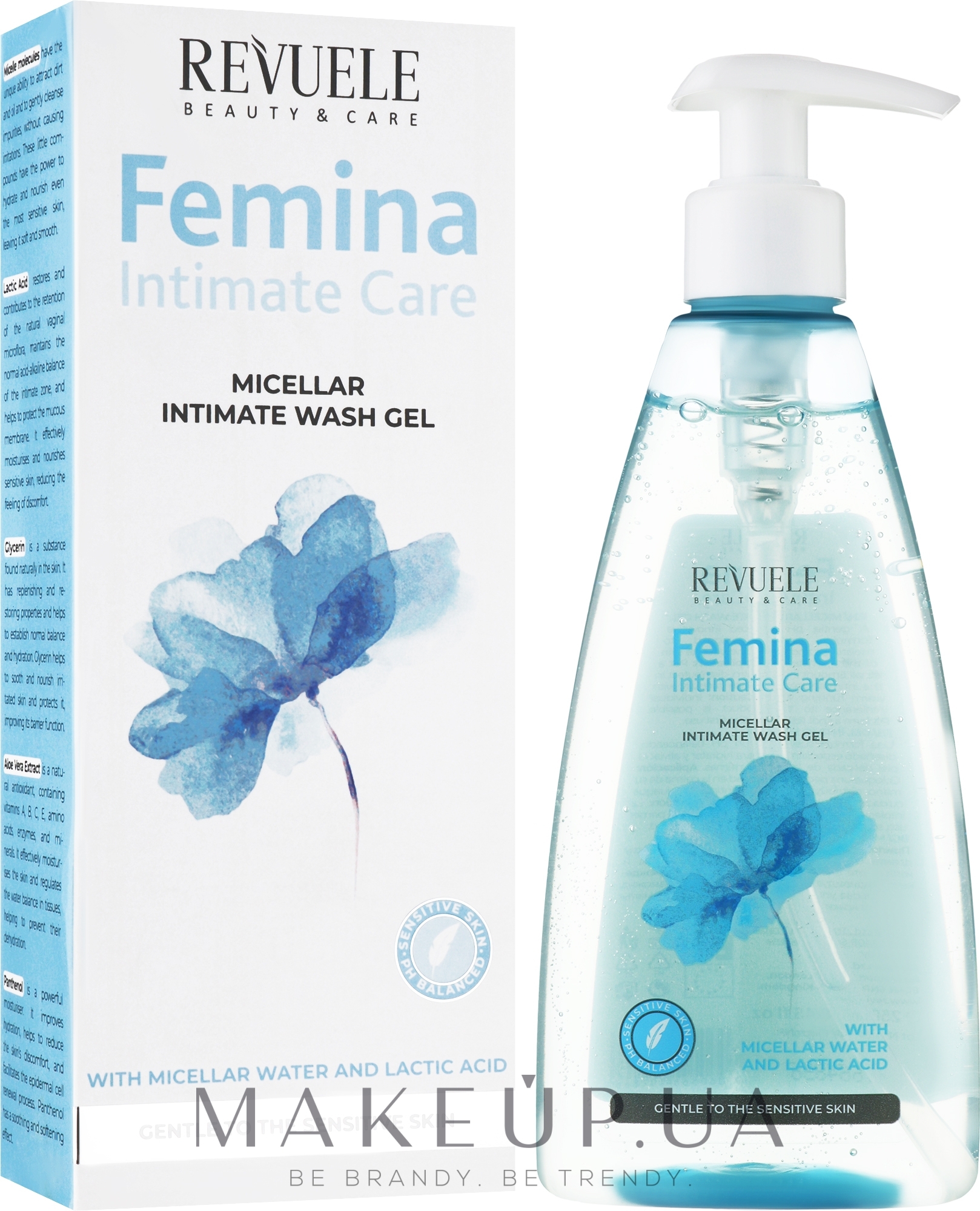 Мицеллярный гель для интимной гигиены - Revuele Femina Intimate Care Micellar Intimate Wash Gel — фото 250ml