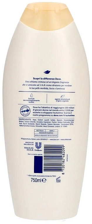 Пена для ванн "Original" - Dove Original Bath Foam — фото N2