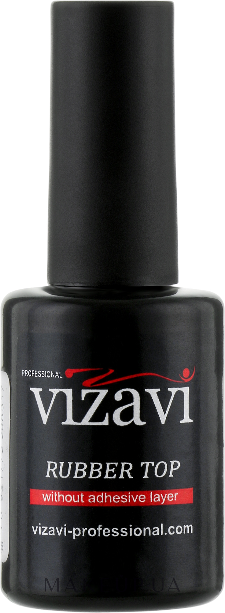 Каучуковое финишное покрытие без липкого слоя - Vizavi Professional Rubber Top VRT-12  — фото 12ml