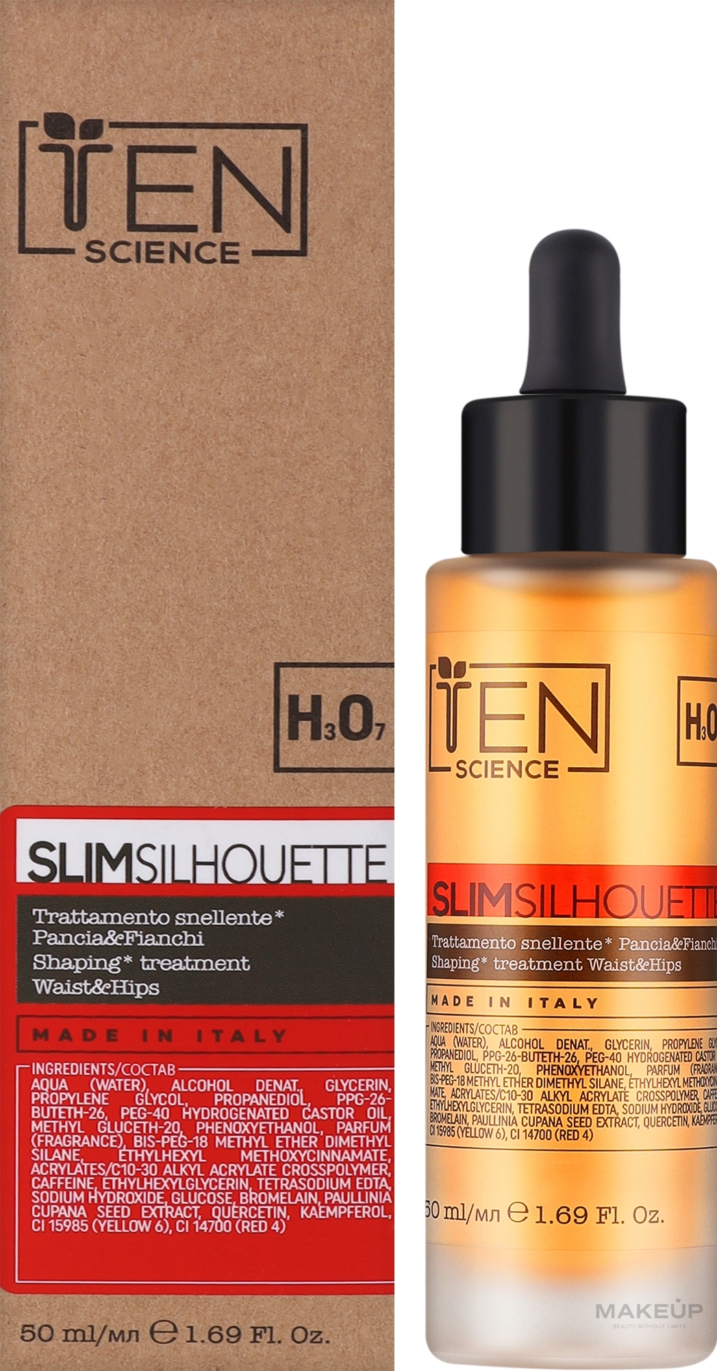 Сыворотка для корекции фигуры - Ten Science Ten Slim Silhouette Shaping Treatment Waist&Hips — фото 50ml