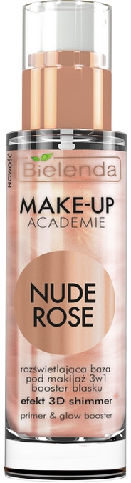 Осветляющая основа для макияжа 3в1 - Bielenda Make-Up Academie Nude Rose