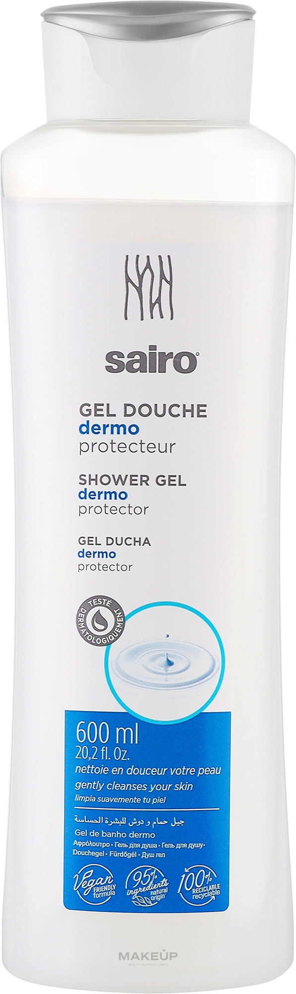 Гель для душа "Увлажняющий. Защита для кожи" - Sairo Bath And Shower Gel — фото 600ml