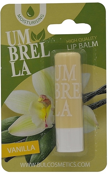 Бальзам для губ в блистере "Ваниль" - Umbrella High Quality Lip Balm Vanilla — фото N1