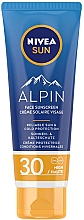 Парфумерія, косметика Сонцезахисний крем для обличчя SPF30 - NIVEA Sun Alpin Sun Cream for Face SPF 30+