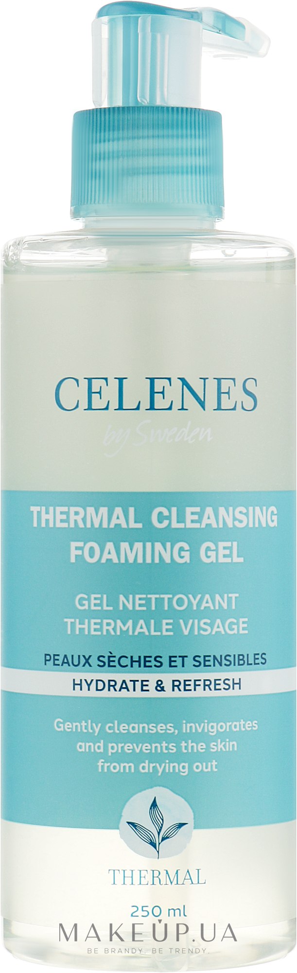 Термальная гель-пенка для сухой и чувствительной кожи - Celenes Thermal Cleansing Gel Dry and Sensitive Skin — фото 250ml