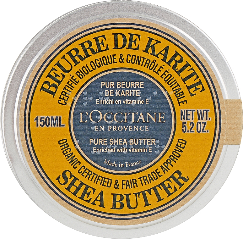 Крем для тіла - L'occitane Organic Pure Shea Butter — фото N1
