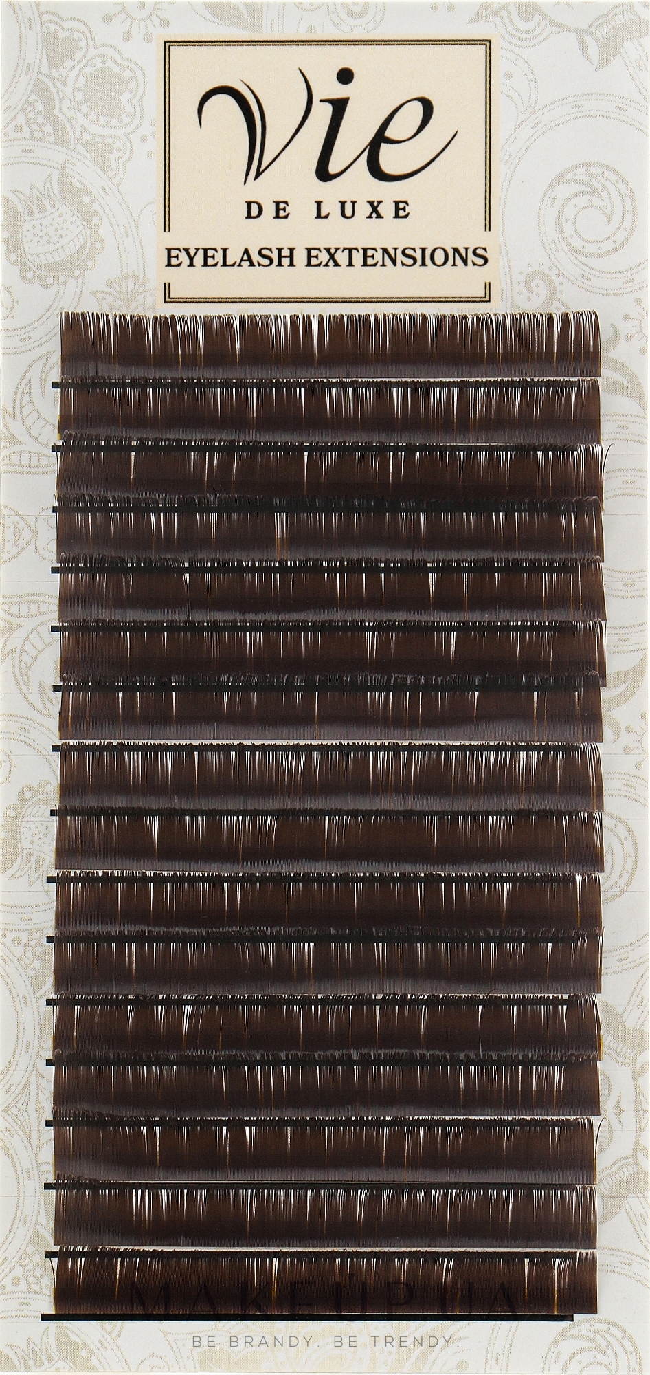 Ресницы в ленте тёмный шоколад, B 0,1/09 - Vie de Luxe — фото 1уп