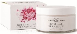 Парфумерія, косметика Крем-масло для тіла в банці - Scottish Fine Soaps Rose & Geranium Body Butter