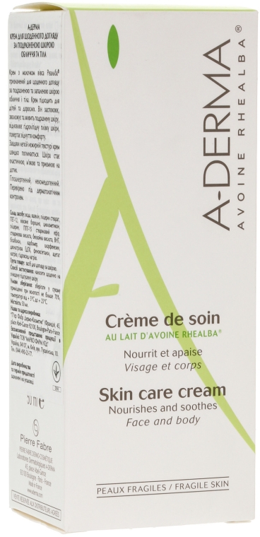 Крем универсальный с молочком овса Реальба - A-Derma Creme De Soin Cream With Oat Milk