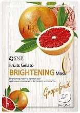 Маска для обличчя освітлювальна з екстрактом грейпфрута - SNP Fruits Gelato Brightening Mask — фото N1