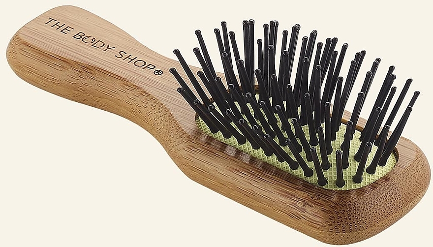 Бамбуковая щеточка для расчесывания волос - The Body Shop Mini Bamboo Hairbrush — фото N2