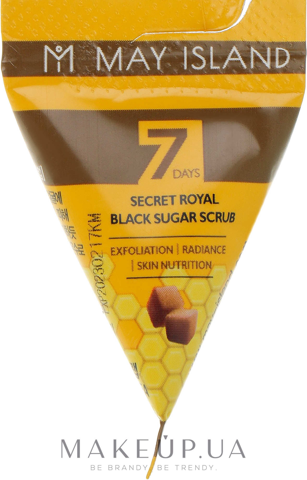 Цукровий скраб для обличчя - May Island 7 Days Secret Royal Black Sugar Scrub — фото 5g