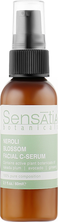 Крем-сироватка для обличчя з вітаміном С "Цвітіння неролі" - Sensatia Botanicals Neroli Blossom Facial C-Serum — фото N1