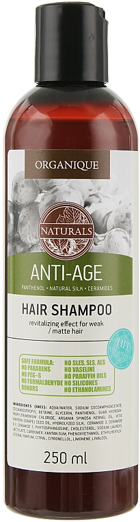 Антивіковий шампунь проти випадіння волосся - Organique Naturals Anti-Age Hair Shampoo — фото N2