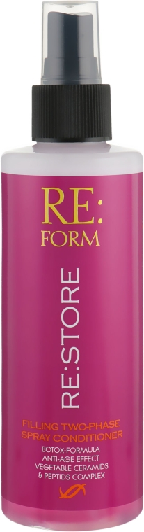 Двофазний спрей-кондиціонер для відновлення волосся - Re:form Re:store Filling Two-Phase Spray Conditioner — фото N1