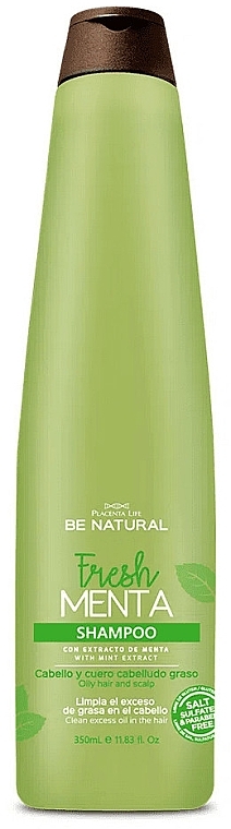Шампунь для жирных волос - Be Natural Fresh Menta Shampoo — фото N1