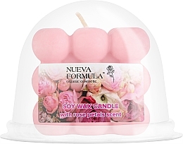 Ароматическая свеча "Bubble" с ароматом лепестков роз - Nueva Formula Soy Wax Candle — фото N2