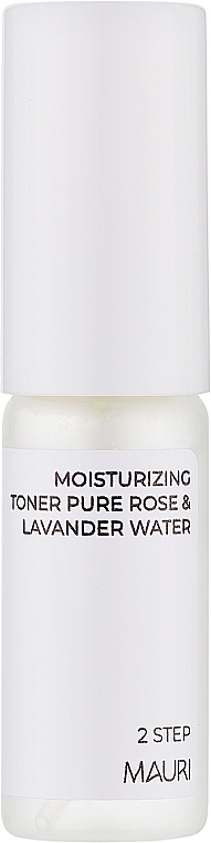 Зволожувальний тонік для обличчя "Троянда і лаванда" - Mauri Moisturizing Toner Pure Rose & Lavander Water (міні) — фото N1