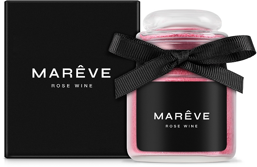 Шовк для ванни парфумований з шимером "Rose Wine" - MARÊVE