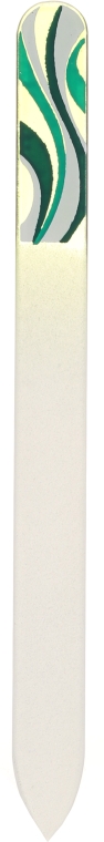Пилочка для ногтей "Szklany M-Wzory", 74684, зеленый - Top Choice — фото N1