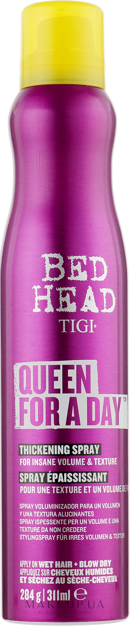 Спрей для укладання волосся - Tigi Bed Head Queen For A Day Thickening Spray for Insane Volume & Texture — фото 284g