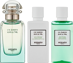 Hermes Un Jardin sur le Nil - Набір (edt/50ml + b/lot/40ml + s/g/40ml) — фото N2