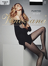 Колготки для женщин "Puntini" 20 Den, nero - Veneziana  — фото N1