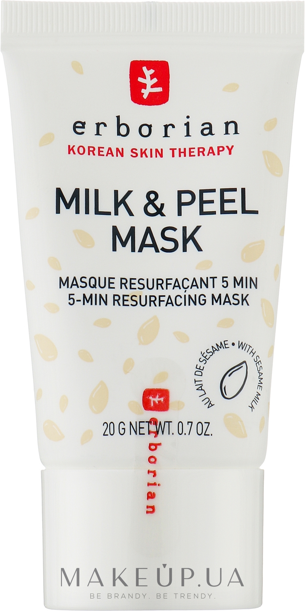 Розгладжувальна маска-пілінг для обличчя - Erborian Milk & Peel Mask — фото 20g