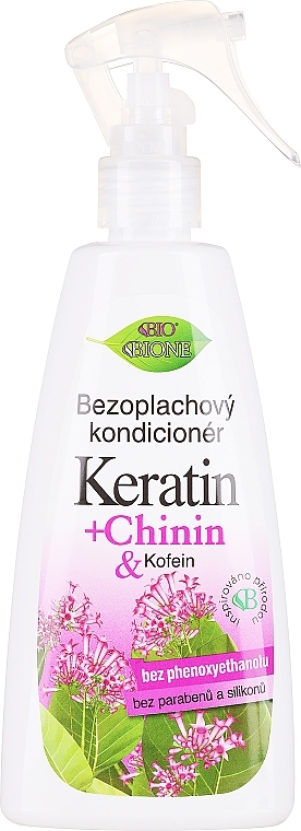 Несмываемый кондиционер для волос - Bione Cosmetics Keratin + Quinine Leave-in Conditioner — фото N1