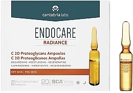 Духи, Парфюмерия, косметика Ампулы для лица с витамином С для сухой кожи - Cantabria Labs Endocare C20 Proteoglycans Ampoules