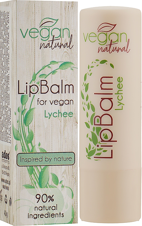 Бальзам для губ "Личи" - Vegan Natural Lip Balm For Vegan Lychee — фото N2