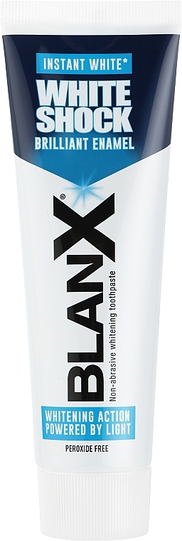 Відбілювальна зубна паста - BlanX White Shock Instant White Brilliant Enamel Toothpaste