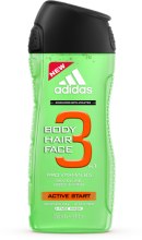 Гель для душу - Adidas Active Start 3in1 Shower Gel — фото N2