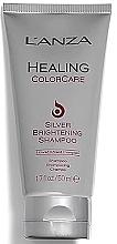 Шампунь для усунення жовтизни - L'Anza Healing ColorCare Silver Brightening Shampoo — фото N1