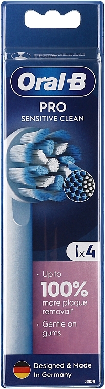 Сменная насадка для электрической зубной щетки, 4 шт. - Oral-B Oral-B Sensitive Clean — фото N1